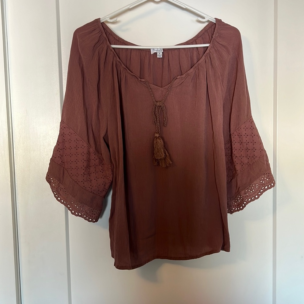 Blush pink blouse